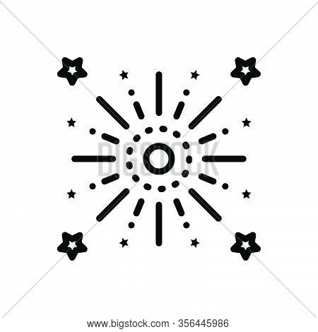 Black Line Icon For Celebrate Coax Solemnize Memorialize Party Firework Feast Decoration Event Festi