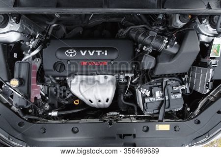 Dnipro, Ukraine - February 19, 2020: Toyota Rav4 2006, Under The Hood