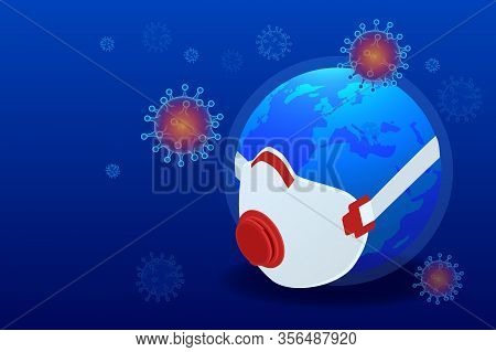 Pandemic Chinese Coronavirus Covid-19. Coronavirus Outbreak, Coronaviruses Influenza As Dangerous Fl
