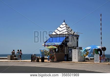 Matalascanas, Spain - July 10, 2011:the Seafront Of Matalascanas Beach And The Atlantic Ocean