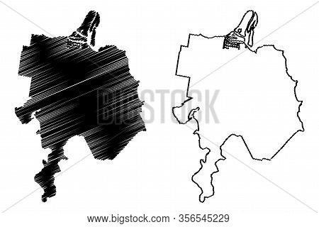 Port Macquarie City, New South Wales (commonwealth Of Australia, Australia City) Map Vector Illustra