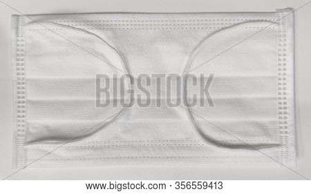White Protective Hygenic Mask Isolated Backgrounds For Doctors And Patient From Virus Biological Inf