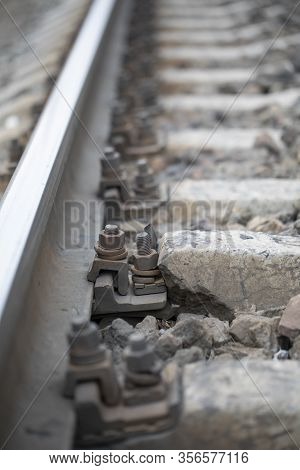 Damaged Rail. Threat To Passenger And Freight Traffic.