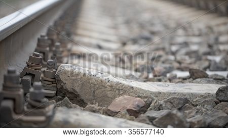Damaged Rail. Threat To Passenger And Freight Traffic.