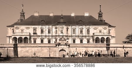 Podgoretsky Ukraine 09 14 17: Podgoretsky Castle Is A Well-preserved Renaissance Palace Surrounded B