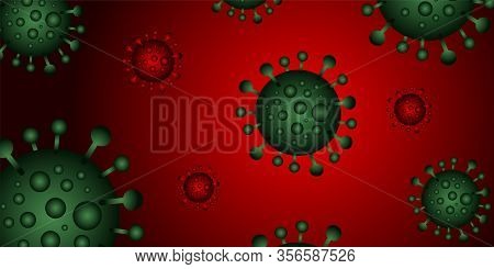 Covid-19 Virus Ncov Or Coronavirus From Wuhan, China Crisis Concept. Pandemic Or Virus Infection Con