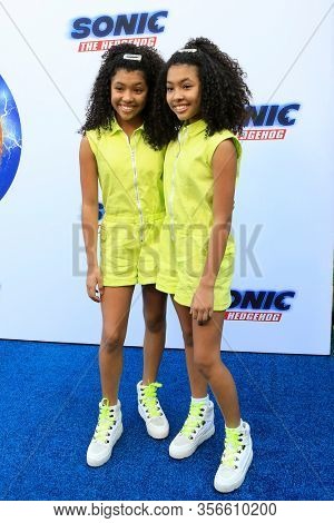LOS ANGELES - JAN 25:  Anais Lee, Mirabelle Lee at the Sonic The Hedgehog Family Day Event at the Paramount Theatre on January 25, 2020 in Los Angeles, CA