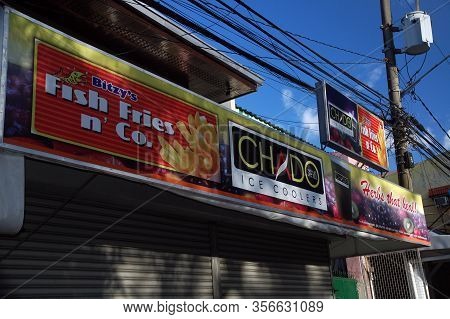Quezon City, Ph - Dec 29: Chado Ice Coolers Signage On December 29,2011 In Quezon City, Philippines.
