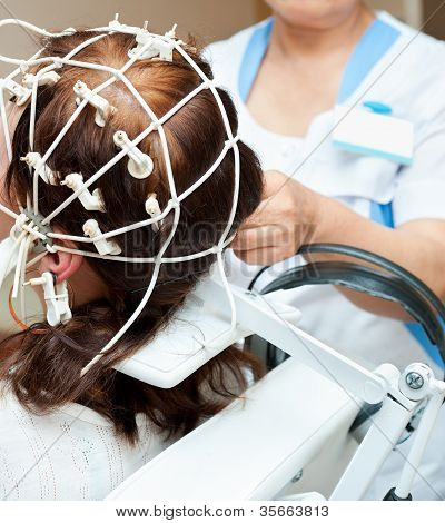 Rheoencephalography PrÃ¼fung der Durchblutung Gehirn