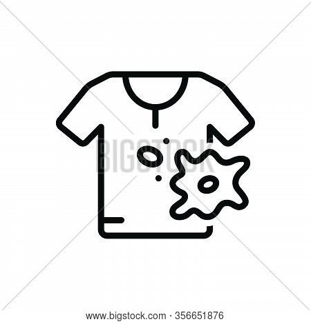 Black Line Icon For Spot Stain Smear Blot Splotch  Cloth Ink Splatter Spatter Bespatter