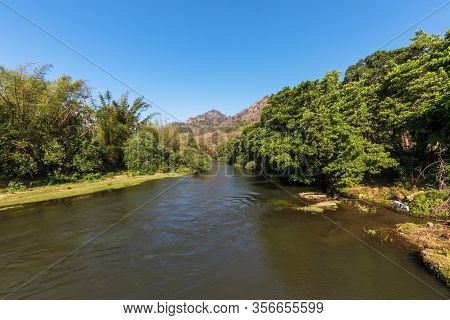 Bhavani River View From Chemmannur Attappadi Kerala India.