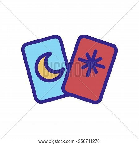 Card Guess Icon Vector. Card Guess Sign. Color Isolated Symbol Illustration