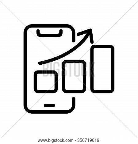 Smartphone Faster Icon Vector. Smartphone Faster Sign. Isolated Contour Symbol Illustration
