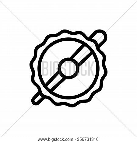 Barrette For Girls Icon Vector. Barrette For Girls Sign. Isolated Contour Symbol Illustration
