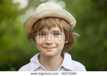 Boy In The Striped Shirt Woven Hat