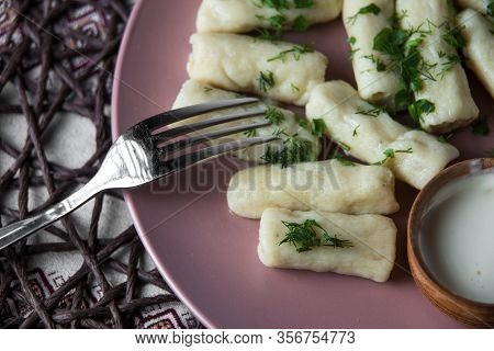 Potatoe Sticks, Homemade Traditional Ukrainian Dish Palyushky