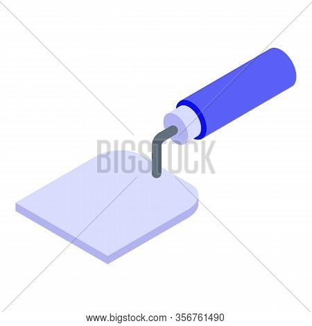 Tiler Trowel Icon. Isometric Of Tiler Trowel Vector Icon For Web Design Isolated On White Background