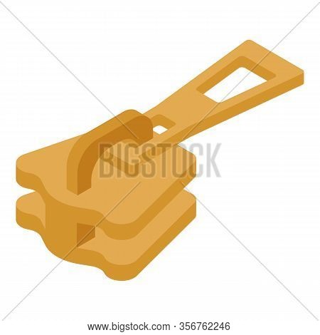 Modern Zipper Pull Icon. Isometric Of Modern Zipper Pull Vector Icon For Web Design Isolated On Whit