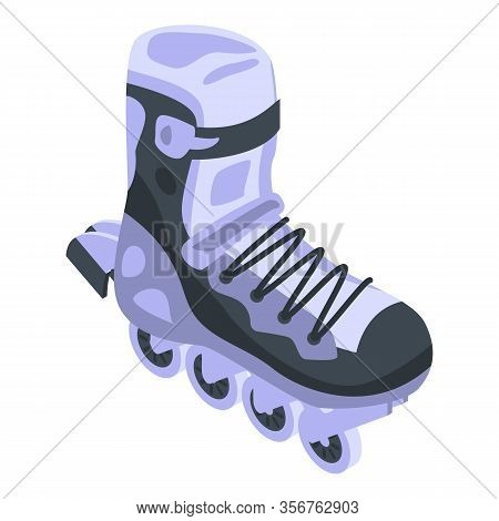 Activity Inline Skates Icon. Isometric Of Activity Inline Skates Vector Icon For Web Design Isolated