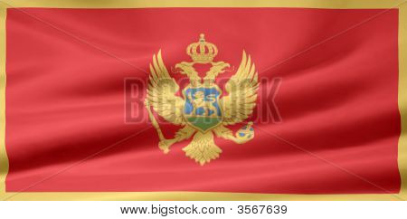 Flagge von montenegro