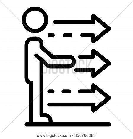 Success Movement Skill Icon. Outline Success Movement Skill Vector Icon For Web Design Isolated On W