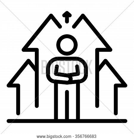 Developer Life Skill Icon. Outline Developer Life Skill Vector Icon For Web Design Isolated On White