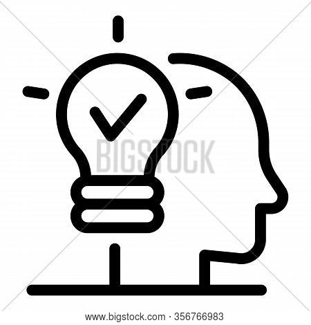 Succes Mission Icon. Outline Succes Mission Vector Icon For Web Design Isolated On White Background