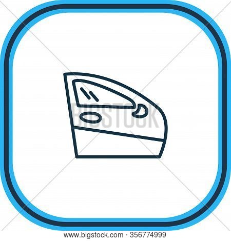 Vector Illustration Of Door Icon Line. Beautiful Car Element Also Can Be Used As Bodywork Icon Eleme