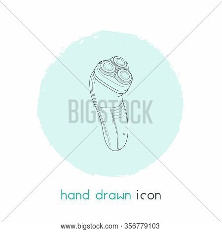 Electric Razor Icon Line Element. Vector Illustration Of Electric Razor Icon Line Isolated On Clean 