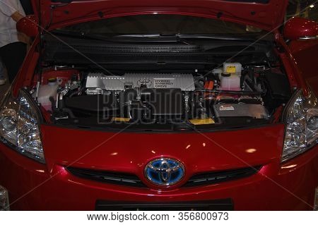Pasay, Ph - Aug. 19: Toyota Prius At 3rd Philippine International Motor Show On August 19, 2010 In W