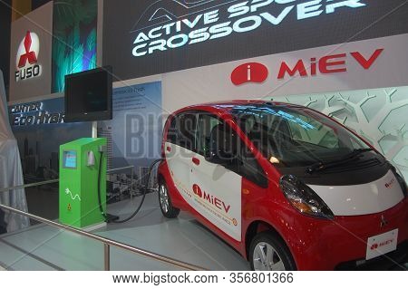 Pasay, Ph - Aug. 19: Mitsubishi Innovative Electric Vehicle At 3rd Philippine International Motor Sh