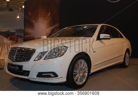 Pasay, Ph - Aug. 19: Mercedes Benz E Class Cdi At 3rd Philippine International Motor Show On August 