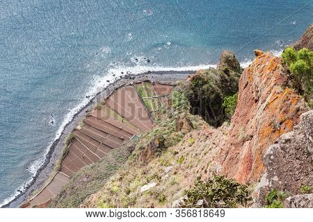 Cabo Girao Viewpoint.  The Cabo Girao Viewpoint Is On The Portuguese Island Of Madeira And Is An Ele