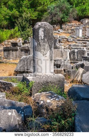 Ancient Greek City Priene On The Western Coast Of Turkey