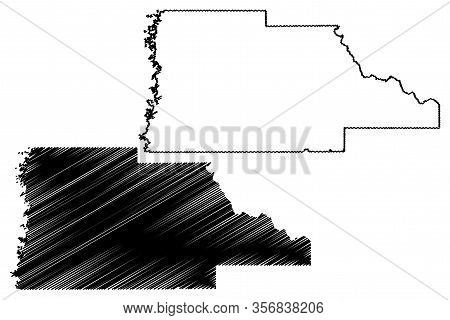 Hernando County, Florida (u.s. County, United States Of America,usa, U.s., Us) Map Vector Illustrati