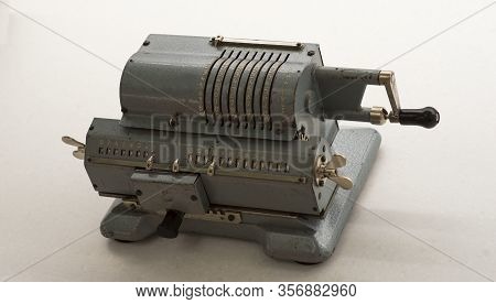Arithmometer, Old Retro Computer For Mathematical Calculations