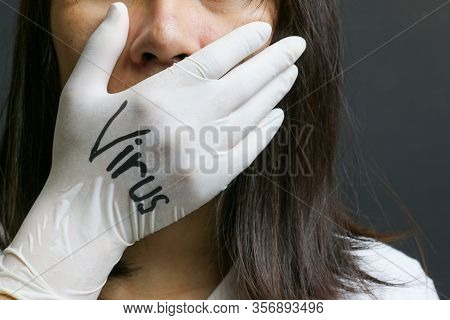 This Woman Is Sad About The Virus That Is Threatening The World.
