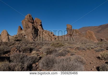 View Of Roques De García Unique Rock Formatio, Teide National Park, Tenerife, Canary Islands, Spain