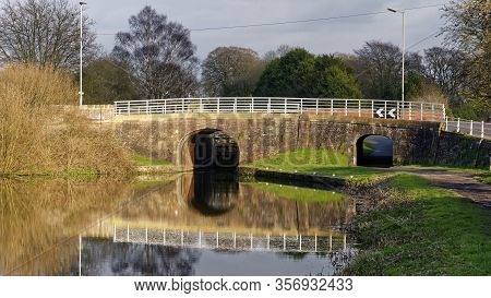 Evening Sun On Prison Bridge Over The Kennet & Avon Canal, Devizes, Wiltshire, Uk 
Early 19th Centur