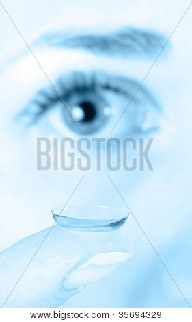 Lentes de contacto para los ojos