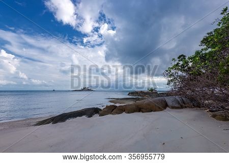 Panorama Beach And Rock Formation Photos At Berhala Island Kepulauan Riau