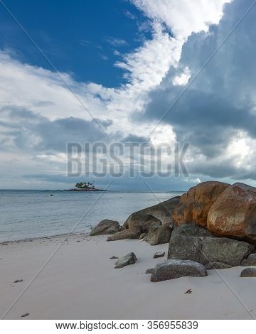 Panorama Beach And Rock Formation Photos At Berhala Island Kepulauan Riau