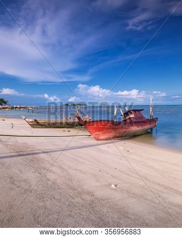 Panorama Beach And Rock Formation Photos At Berhala Island Kepulauan Riau