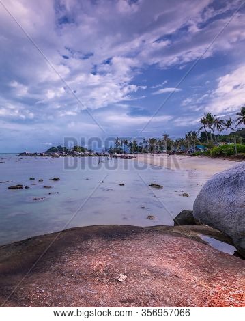 Panorama Beach And Rock Formation Photos At Berhala Island Kepulauan Riau