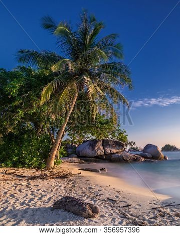 Panorama Beach And Rock Formation Photos At Berhala Island Kepulauan Riau