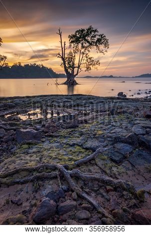 Panorama Sunset At Batam Island Wonderful Indonesia