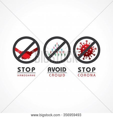 Corona Virus 2019-20. Wuhan Virus Disease, Virus Infections Prevention Methods,logo, Symbol & How To