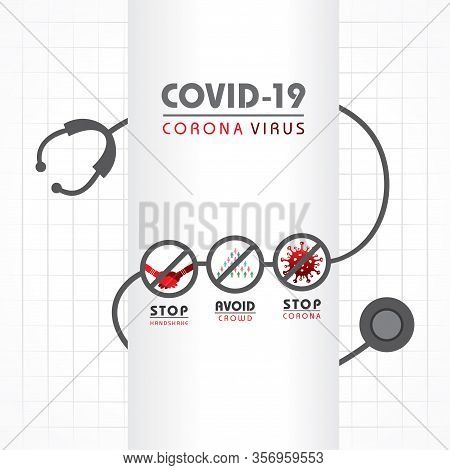 Corona Virus 2019-20. Wuhan Virus Disease, Virus Infections Prevention Methods,logo, Symbol & How To