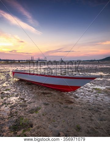 Wonderful Sunset View At Batam Bintan Island Indonesia