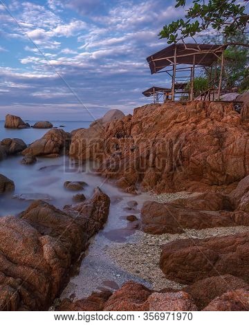 Wonderful Sunset View At Batam Bintan Island Indonesia